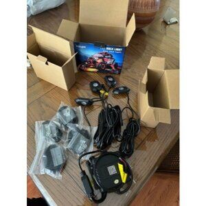 RGB LED Rock Lights Kit 4 pods Under glow Multicolor Neon Light Pod